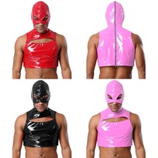 DE Wetlook Crop Top Herren Pu