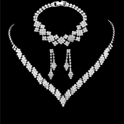 Tlg schmuckset strass - 4-tlg.,
