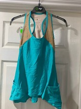 zumba grün Fließweste Top Damen Fitness BH Büste Support Tanz Gr.8-10