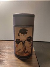Lila japanische Teedose mit Papierbeschichtung 