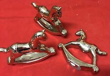 3 Deko Schaukelpferd Kupfer Größe ca. 17 x 14 cm