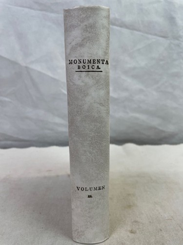 Monumenta boica volumen xii - boica,,