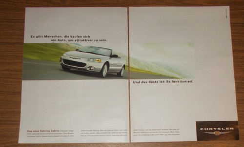 Seltene werbung chrysler - seltene,