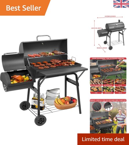 Holzkohlegrill mit versetztem