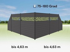 WPC Sichtschutzzaun Anthrazit