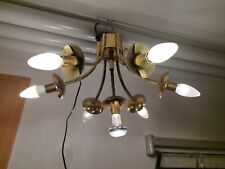 60er 70er Jahre Deckenlampe Glas Lampe Leuchte Hängeleuchte Space Age 7-flammig