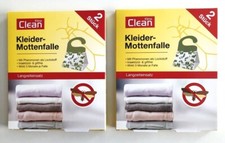 2x 2er Mottenfalle Kleidermottenfalle Giftfrei Pheromone geruchlos Schrank