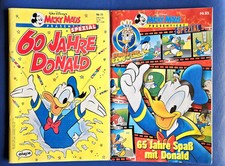 MICKY MAUS PRÄSENTIERT 60 + 65 JAHRE DONALD DUCK Walt Disney Spezial 1994 + 1999