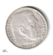 Drittes Reich 5 Reichsmark 1935 A Hindenburg  812