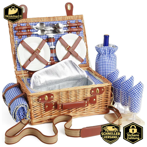 Picknickkorb set für 4 - picknickkorb, 2-4