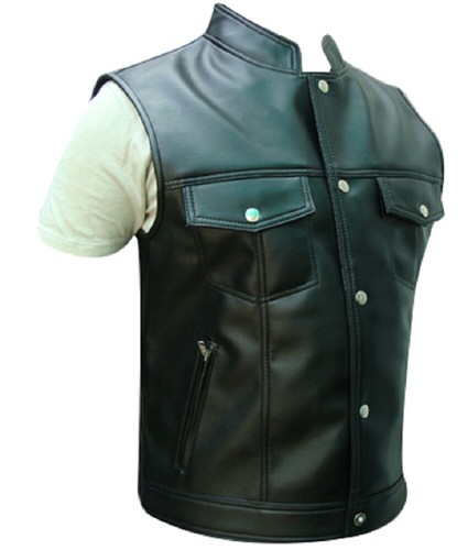 Bikerweste herren schwarz - herren,