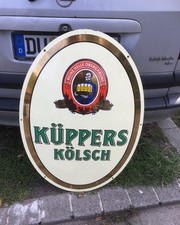 Emailleschilder Werbeschilder Küppers Kölsch oval  Maße: 92 x 67 cm massiv Oval