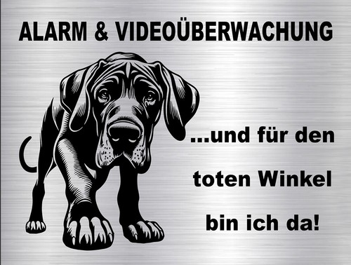 Deutsche dogge hundewarnschild - deutsche,