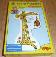 6 erste Puzzle, ab 3 Jahren, Haba - Baustelle - Förderspiel, Lernspiel 