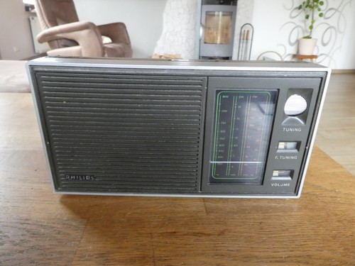 Vintage philips kofferradio - vintage,