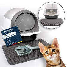 Katzenklo mit Deckel & Matte