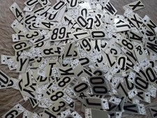 Konvolut Aluminium Ziffern Buchstaben Selbstklebend   Top ansehen!!
