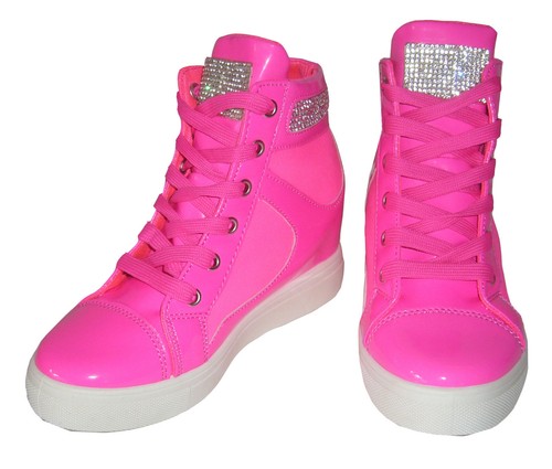 Neon sneakers boots wedge - neon,