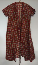 Kleid Sommerkleid Freizeitkleid Morgenmantel rot gemustert Paisley LARP