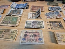 Konvolut Reichsmark Rentenmark Inflationsgeld Alliierte  Antik Sammler 