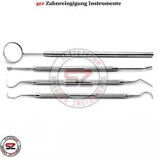 4 Stück Dental Set Zahnarzt Werkzeuge Zahnarztbesteck Zahnsonde Zahnpflege sonde