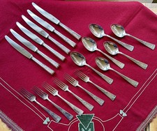 Tafelbesteck 6 Personen WMF Nr. 44 Jugendstil - 18 Teile - Sehr schöner Zustand