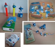 Schlümpfe Schlumpf Mix Werbeschlumpf, Schneidebrett, Handy Straß, Auto, PEZ...