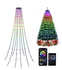 christbaumbeleuchtung 160 LED App-Kontrolle + Fernbedienung mit Farbwechsel