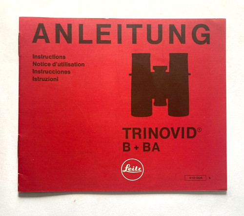 Leitz leica trinovid b ba - leica, b+ba