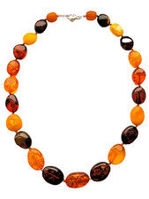 Bernstein kette oliven collier - kette,