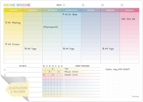Whiteboard wochenplaner - whiteboard,