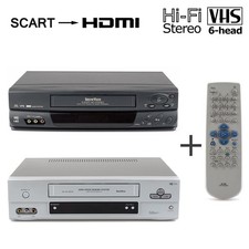 6-Kopf VHS Videorecorder mit Originalfernbedienung / gewartet 1 Jahr Garantie