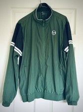 Classic authentic Sergio Tacchini track top Navy and Forest green, Size L
