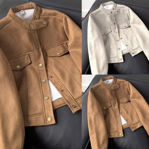 Retro wildleder jacke für - jacke,