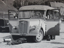 Altes Foto Oldtimer Reisebus / Bus Pahlmaier & Studier