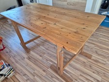 Ikea Schreibtisch Holz massiv / höhenverstellbar manuell