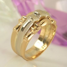 Aparter Ring 750 Rotgold und