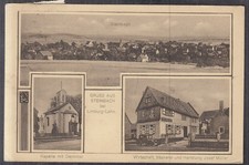 6404. Ak Steinbach bei Limburg Lahn, Bäckerei Jos. Müller, Kapelle, Denkmal 1928