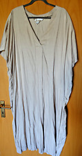 H&M Curve/+Size Kleid Kaftan Kleid Satin Beige  Gr. XXL