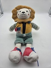 MOTORIK PUPPE * Löwe * Lernpuppe Knöpfe Klettverschluss * Baby * Anziehen Reiss