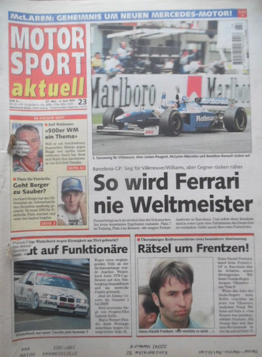 Motor sport aktuell 1997 - motor,