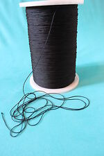 20m Zugschnur für Raffrolloband Gardinenzubehör Kordel Basteln Schwarz 1,3mm