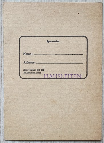 Sparverein raiffeisenkasse - sparverein,