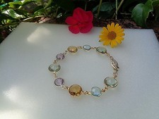 Gold Armband mit Amethyst