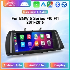 10,25" Autoradio für BMW 5er F10 F11 CIC Android 14 4+64GB 8-Core GPS CarPlay BT