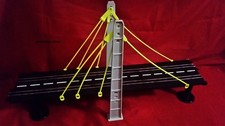 Racy / Artin / Hängebrücke mit Stützen und Schienen für Autorennbahn 1:43*