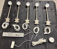 Neuw. IKEA Lindshult LED Schrankbeleuchtung 5 Lampen Treiber Fernbed. Netzkabel