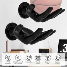 2x Ballhalterung Wand Hand Ballständer Basketball Aufbewahrungsregale Ballhalter
