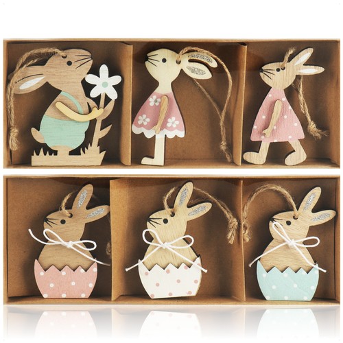 Dekoaufhänger hase - 6x,