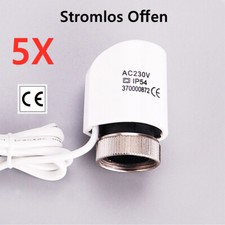 5x Thermischer Stellantrieb